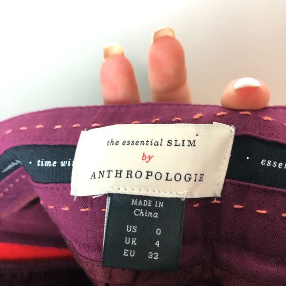 Anthropologie Essential Slim Side Stripe Pants - Picture 12 of 13